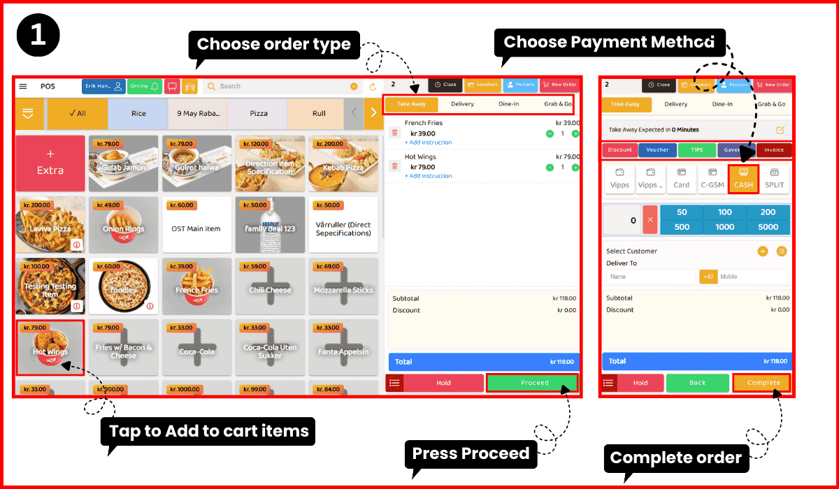 Order Proceed Step 1